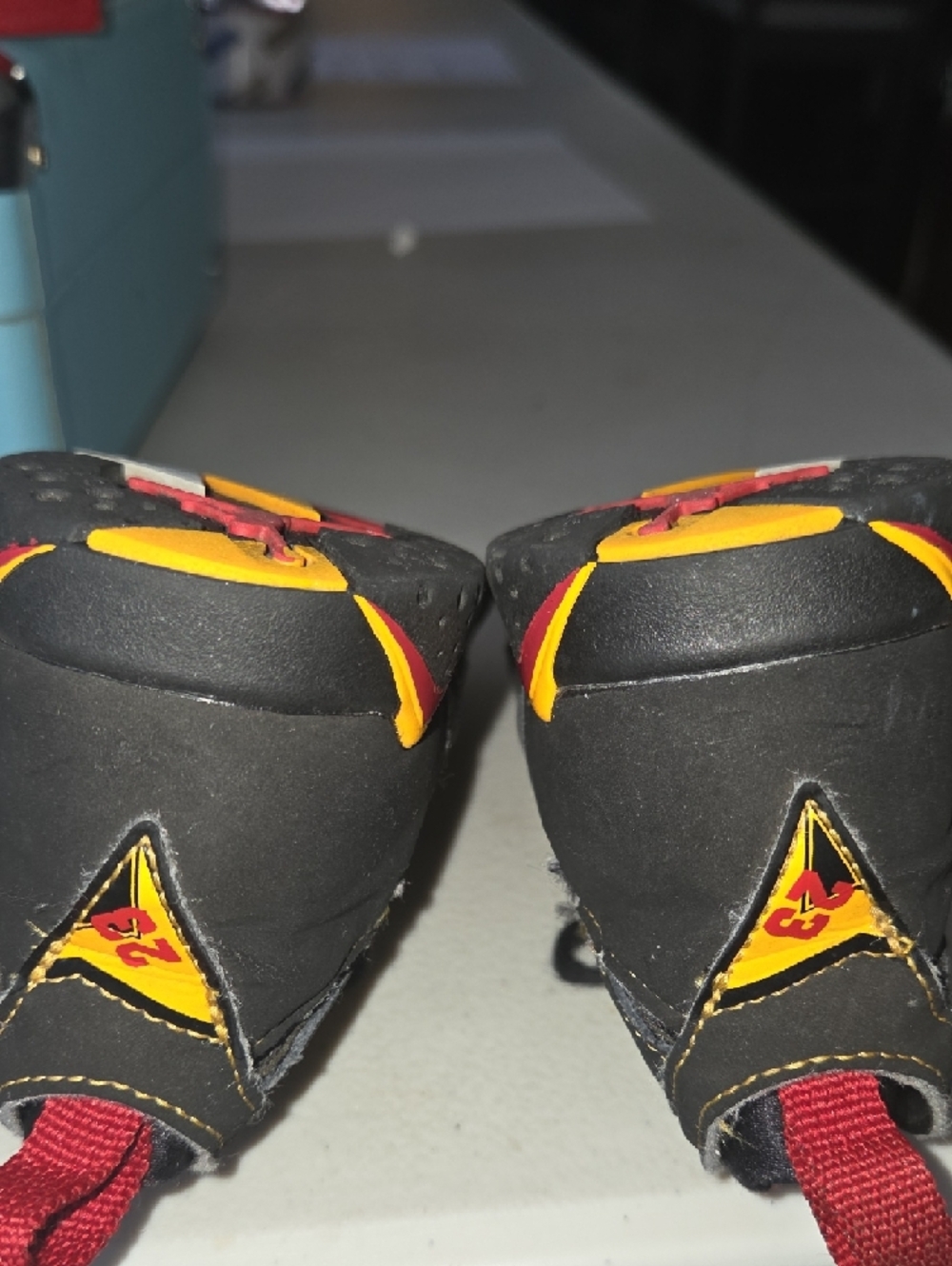 Nike Air Jordan 7 Retro TD Citrus Toddler Baby Size 10C - Picture 8 of 10
